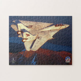 Puzzle F-14 TOMCAT "ESCADRE DE ROUTE" (11x14 pouces)