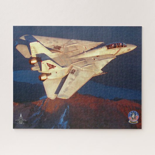 Puzzle F-14 TOMCAT "ESCADRE DE ROUTE" (16x20 pouces) (Horizontal)