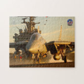 Puzzle F-14 TOMCAT "LANCEMENT DU COUCHER DE SOLEIL" (11x1 (Horizontal)