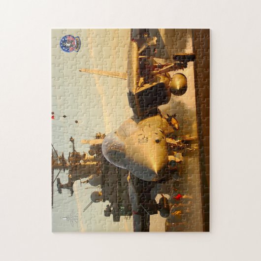 Puzzle F-14 TOMCAT "LANCEMENT DU COUCHER DE SOLEIL" (11x1 (Vertical)