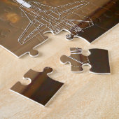 Puzzle F-14 TOMCAT "LANCEMENT DU COUCHER DE SOLEIL" (20x3 (Côté)