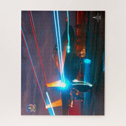 Puzzle F-14 TOMCAT "NIGHT LANCH" (16x20 pouces) (Vertical)