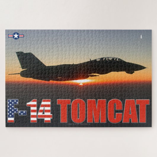 Puzzle F-14 TOMCAT "PATROLE SUNSET" (20x30 pouces) (Horizontal)
