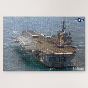 Puzzle F-14 TOMCAT "PORTE-AVIONS" (20x30 pouces)