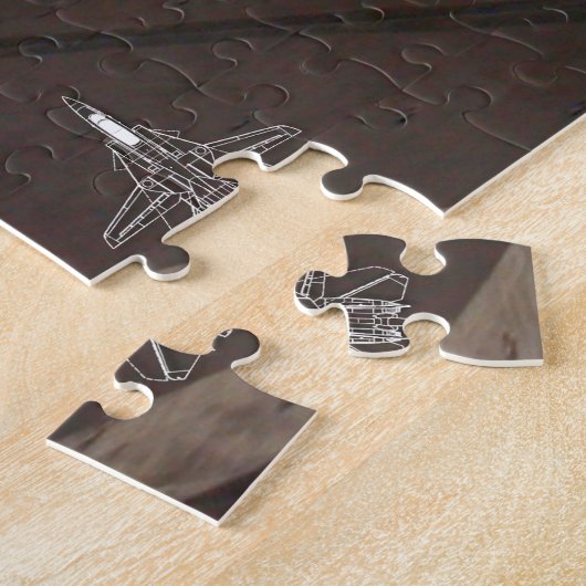 Puzzle F-14 TOMCAT "TRAP" (16x20 pouces) (Côté)