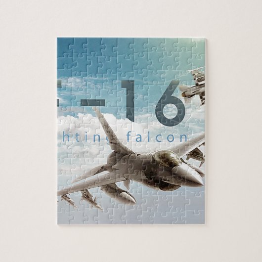 Puzzle F-16 Faucon combattant (Vertical)