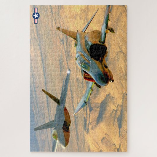 Puzzle F-4 PHANTOM et F-22 RAPTOR (20x30 POUCES) (Vertical)