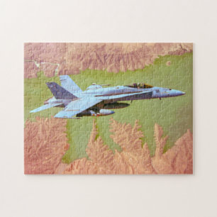 Puzzle F/A-18C HORNET (11 x 14 POUCES)