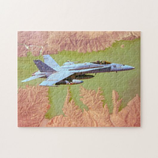 Puzzle F/A-18C HORNET (11 x 14 POUCES) (Horizontal)
