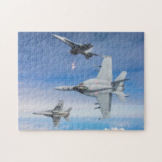 Puzzle F/A-18E SUPER HORNET (11x14 POUCES) (Horizontal)