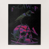 Puzzle F-Caw-F Funny Black Crow Bird (Vertical)