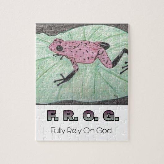 Puzzle F.R.O.G. - Comptez entièrement sur Dieu (Vertical)