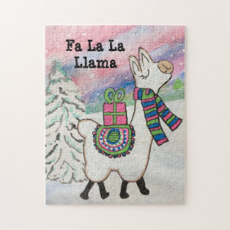 Puzzle Fa La Llama Cute Noël Moderne