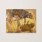 Puzzle Fable d'Esope vintage, Souris de campagne, Souris  (Horizontal)