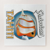Puzzle fabuleux logo rétro Tahiti (Horizontal)