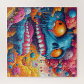 Puzzle Face d'horreur psychédélique (Horizontal)