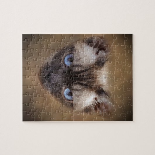 Puzzle Face du chat Devon Rex (Horizontal)
