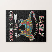 Puzzle Facilement Distrait Par Les Livres De Chats (Horizontal)