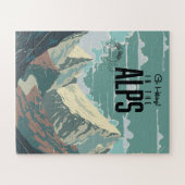 Puzzle Faire de la randonnée dans les Alpes (Horizontal)