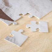 Puzzle Faire-part de grossesse neutre Boho Pampas (Côté)