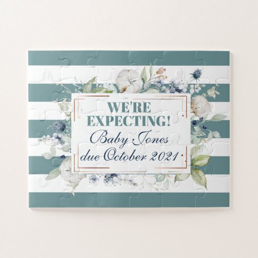 Puzzle Faire-part de grossesse Nous attendons un bébé (Horizontal)