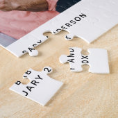 Puzzle Faire-part de grossesse unique Bientôt photo (Côté)