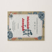 Puzzle Faire-part de mariage Calaveras (Gay) (Couleur 4) (Horizontal)