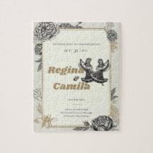 Faire-part de mariage de Calaveras (Lesbiennes)