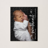 Puzzle Faire-part de naissance Présentation d'un script a (Vertical)
