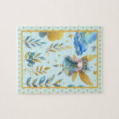 Puzzle Fairy Birthday Turquoise Gold Rose Princess Fairyt (Horizontal)
