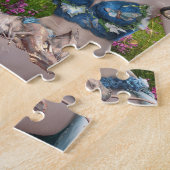 Puzzle Fairy Elf and Baby Dragons Mignonne Paysage (Côté)