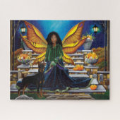 Puzzle Fairy Guardian Doberman Chien (Horizontal)