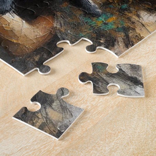 Puzzle Fairy Holding a mignon Kitten (Côté)