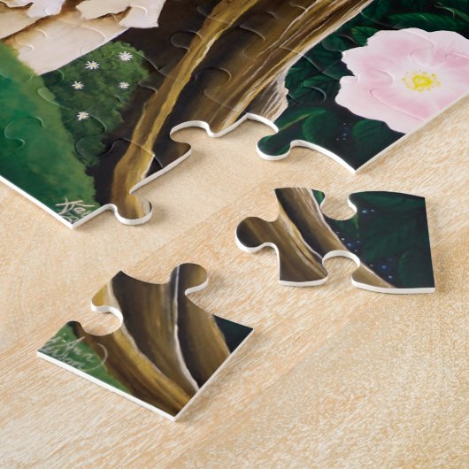 Puzzle Fairy House Garden Chat (Côté)