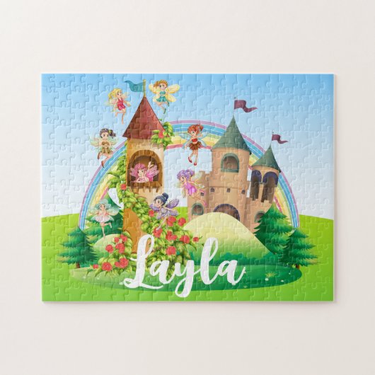 Puzzle Fairy Name personnalisé (Horizontal)