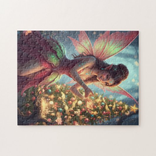 Puzzle Fairy- Pixie dust Mystical Forest - cute (Horizontal)
