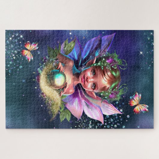 Puzzle Fairy pixie enchanted birthday party theme (Horizontal)