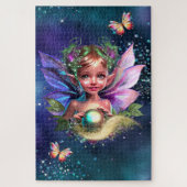 Puzzle Fairy pixie enchanted birthday party theme (Vertical)