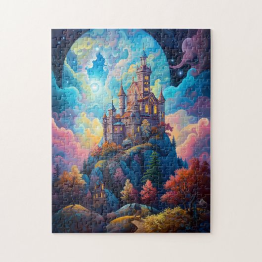 Puzzle Fairy Tale Castle Imaginaire Art (Vertical)
