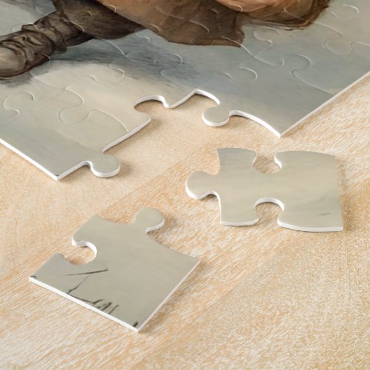 Puzzle Fairy Tale Noël Gnomes dans la forêt (Côté)