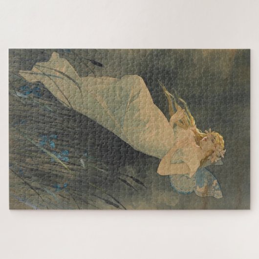 Puzzle Fairy With Iris Bleeding par Alphonse Mucha (Horizontal)