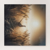 Puzzle faisan dans un champ de blé (Horizontal)