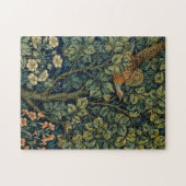 Puzzle Faisan d'arbre boisé William Morris (Horizontal)