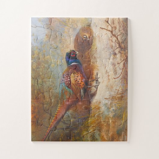 Puzzle faisans par Archibald Thorburn (Vertical)