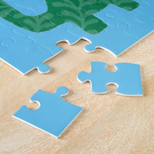 Puzzle fait sur commande de message de dinosaure (Côté)