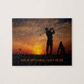 Puzzle fait sur commande des textes de coucher du (Horizontal)