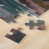 Puzzle Falaises côtières dramatiques Coucher de soleil ro (Côté)