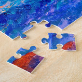 Puzzle Falaises dans le paysage impressionniste du couche (Côté)