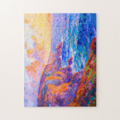 Puzzle Falaises dans un paysage impressionniste de couche (Vertical)