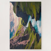 Puzzle Falaises rocheuses et eau courante (Vertical)